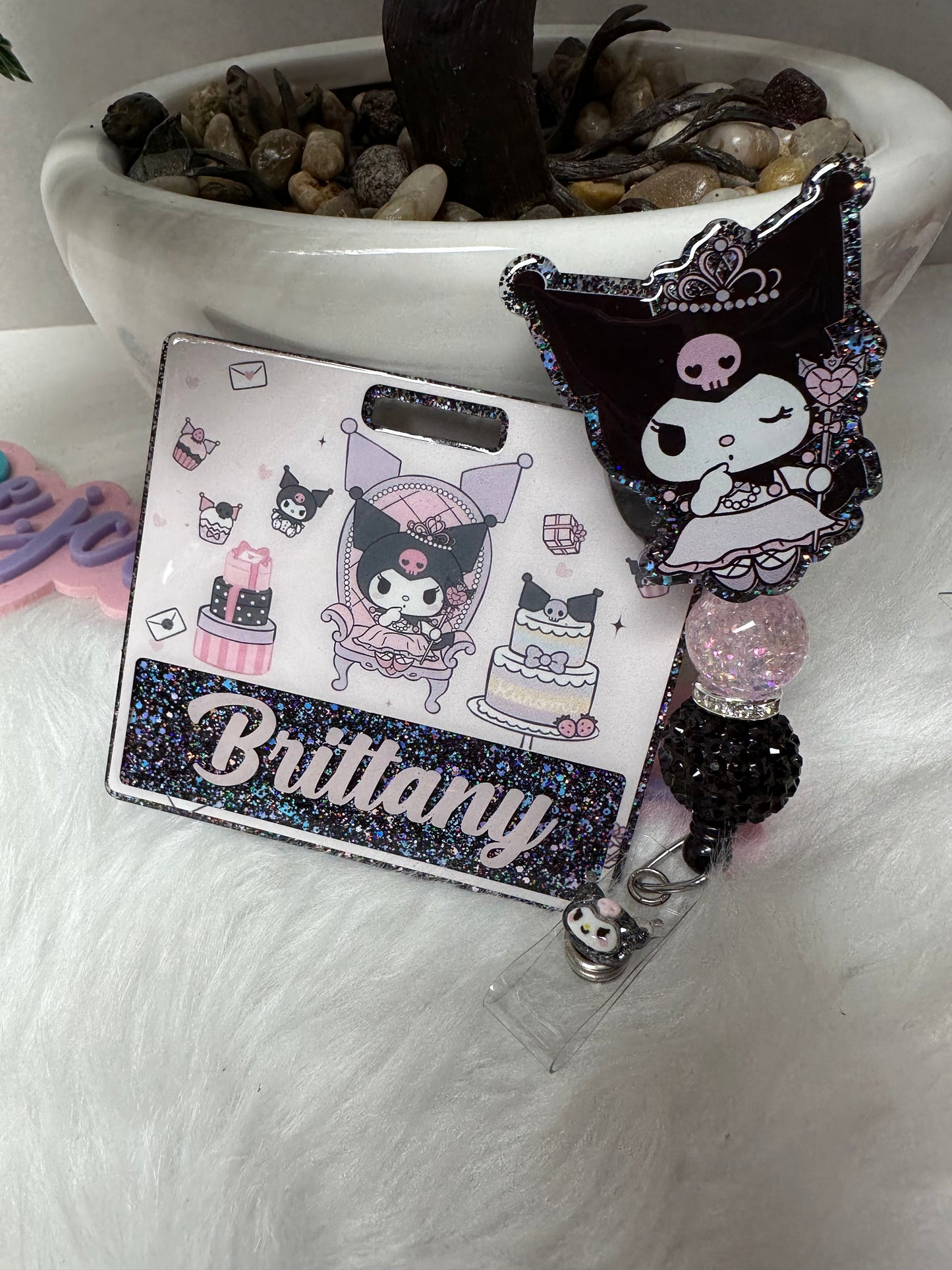 Princess Ku-ro Badge Buddy Set