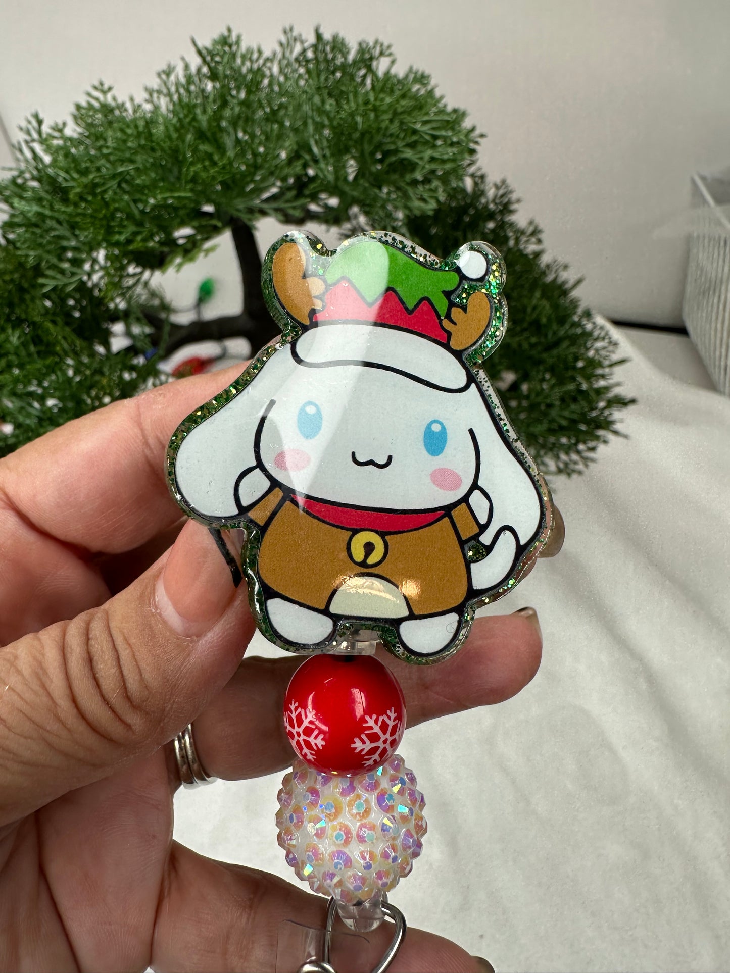 Kawaii Elf Cinnamonroll Badge Reel