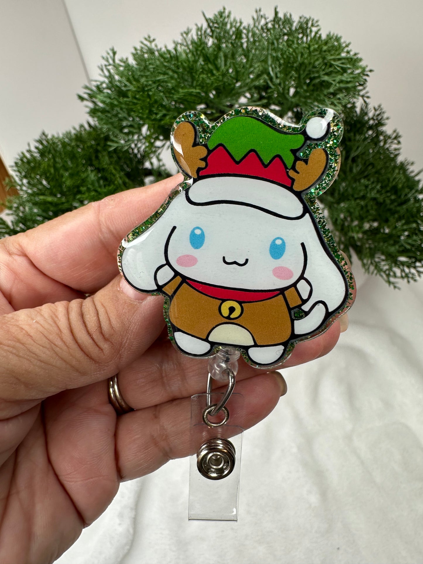 Kawaii Elf Cinnamonroll Badge Reel