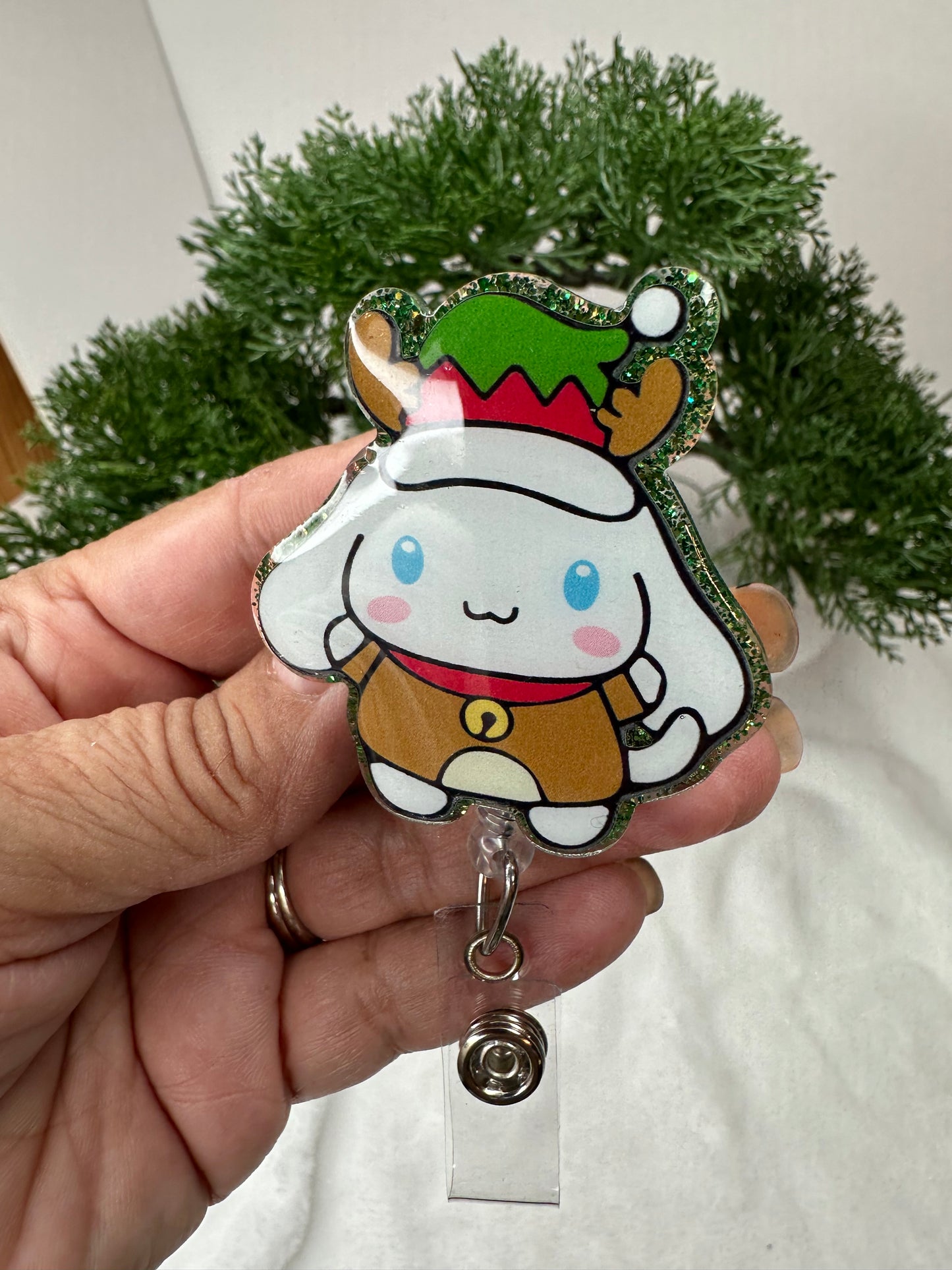 Kawaii Elf Cinnamonroll Badge Reel