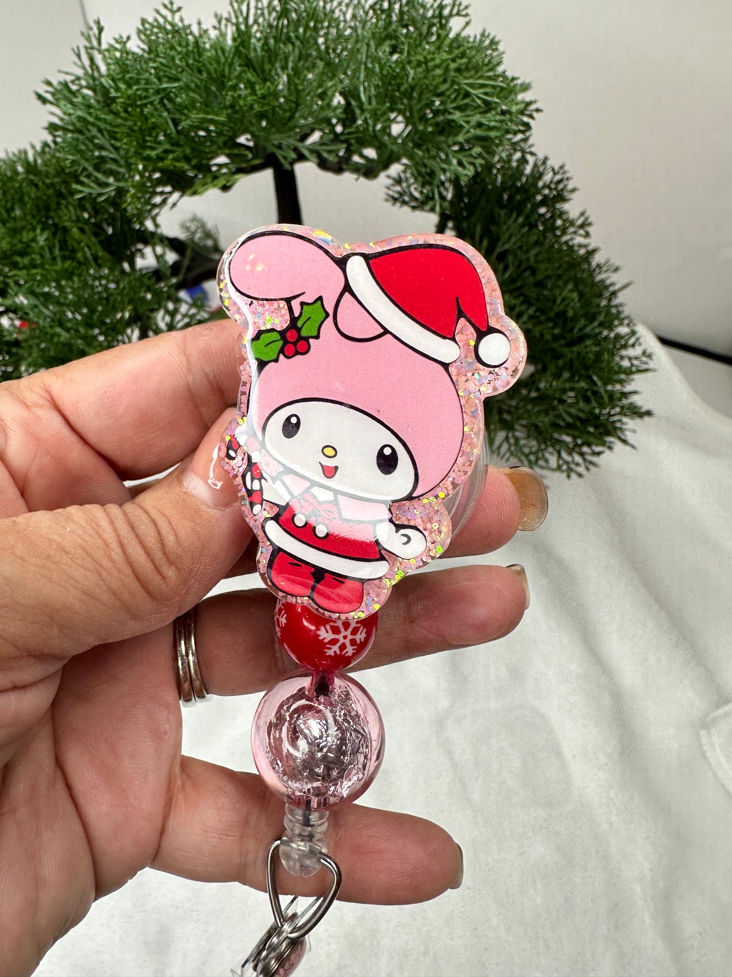 Santa Kawaii My Melody Badge Reel