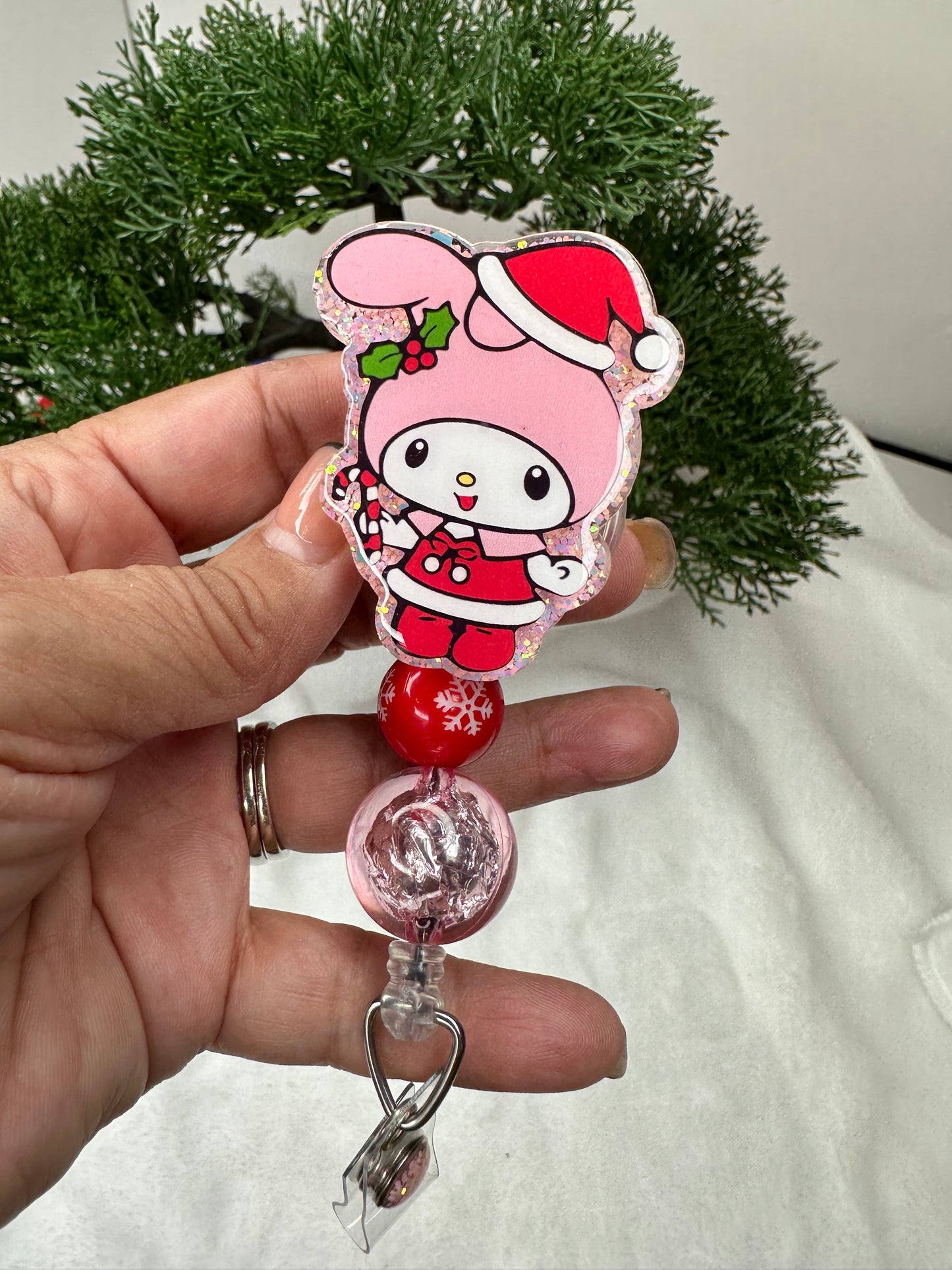 Santa Kawaii My Melody Badge Reel