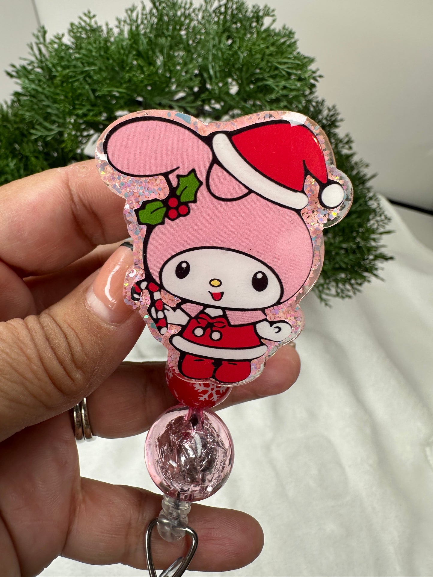 Santa Kawaii My Melody Badge Reel