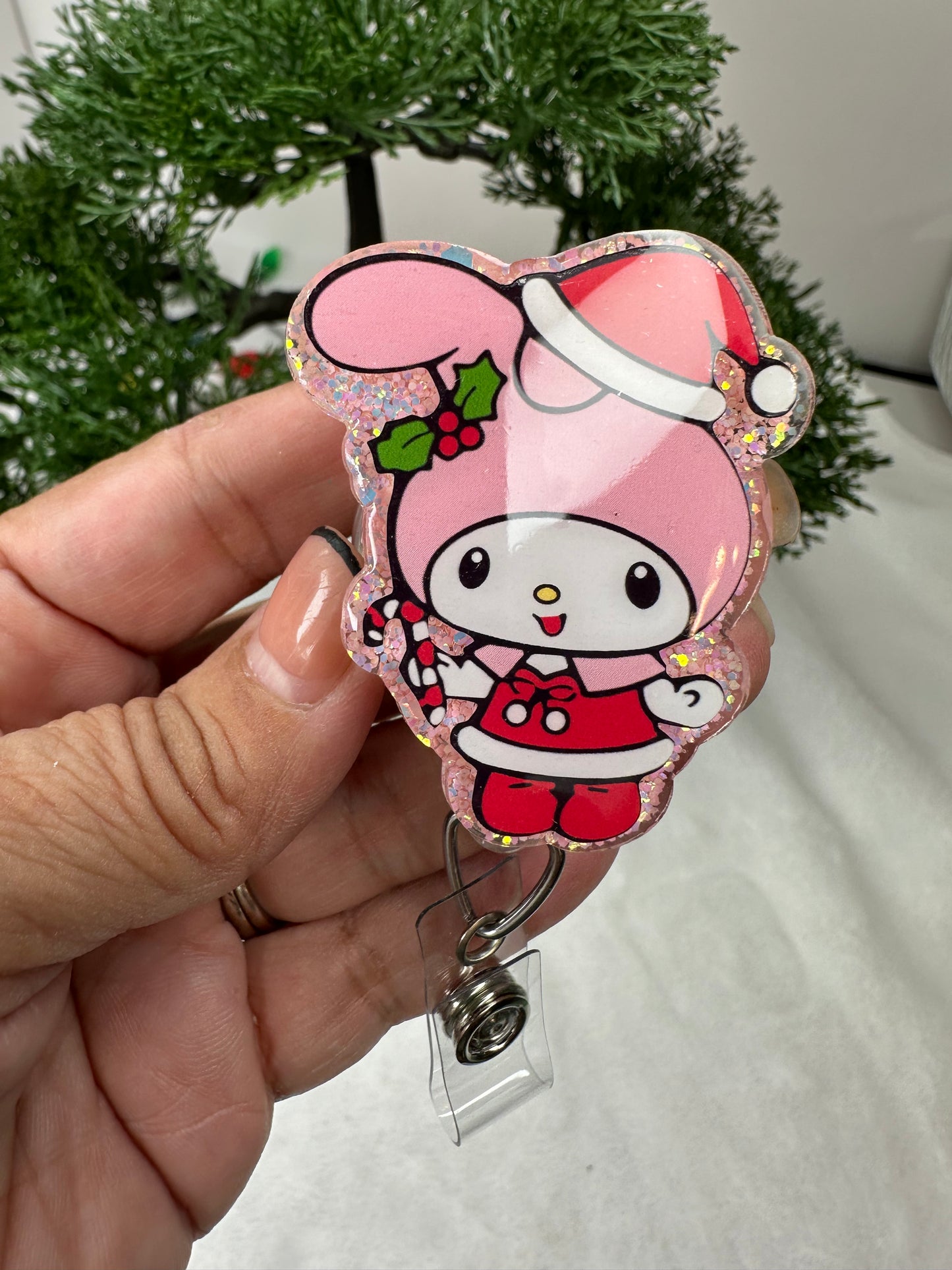 Santa Kawaii My Melody Badge Reel