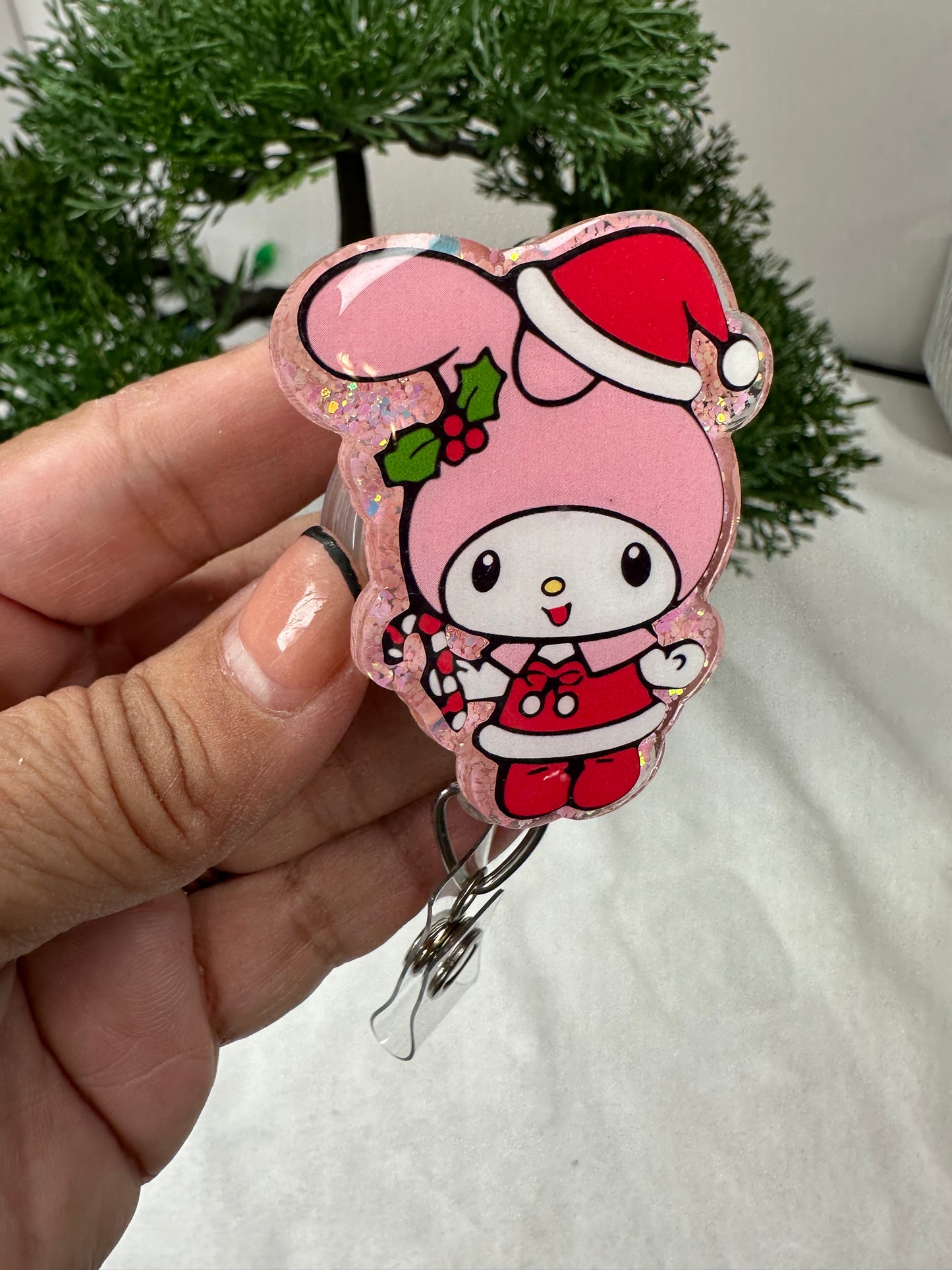 Santa Kawaii My Melody Badge Reel