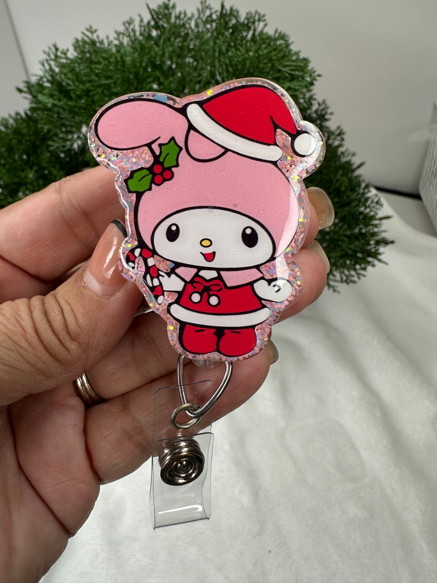 Santa Kawaii My Melody Badge Reel