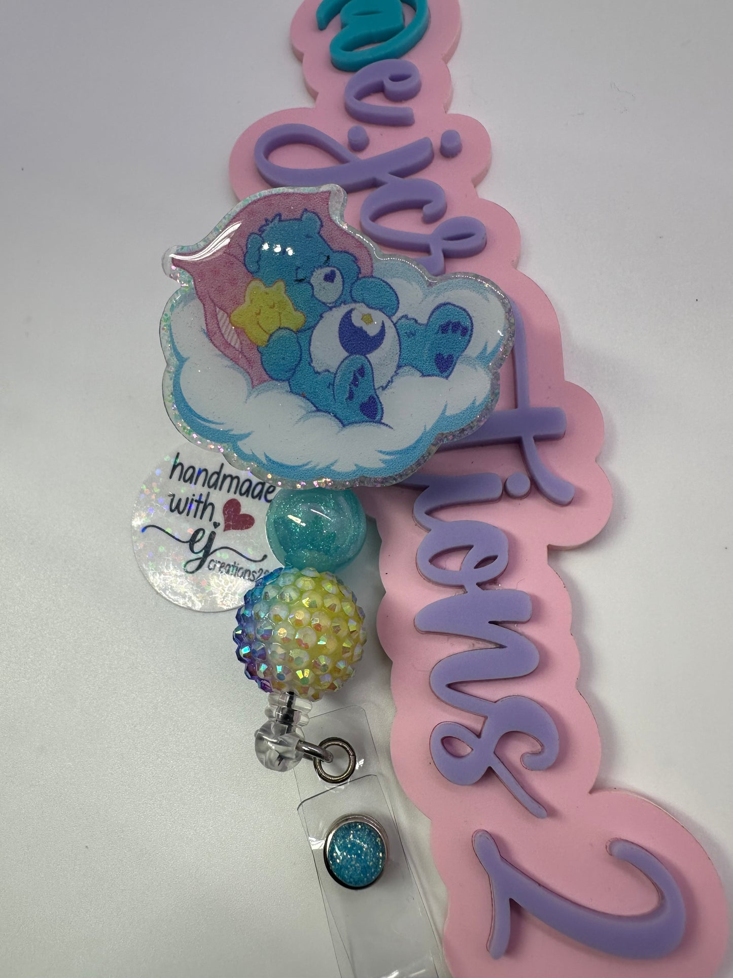 BedTime  Bear on Cloud Badge Reel