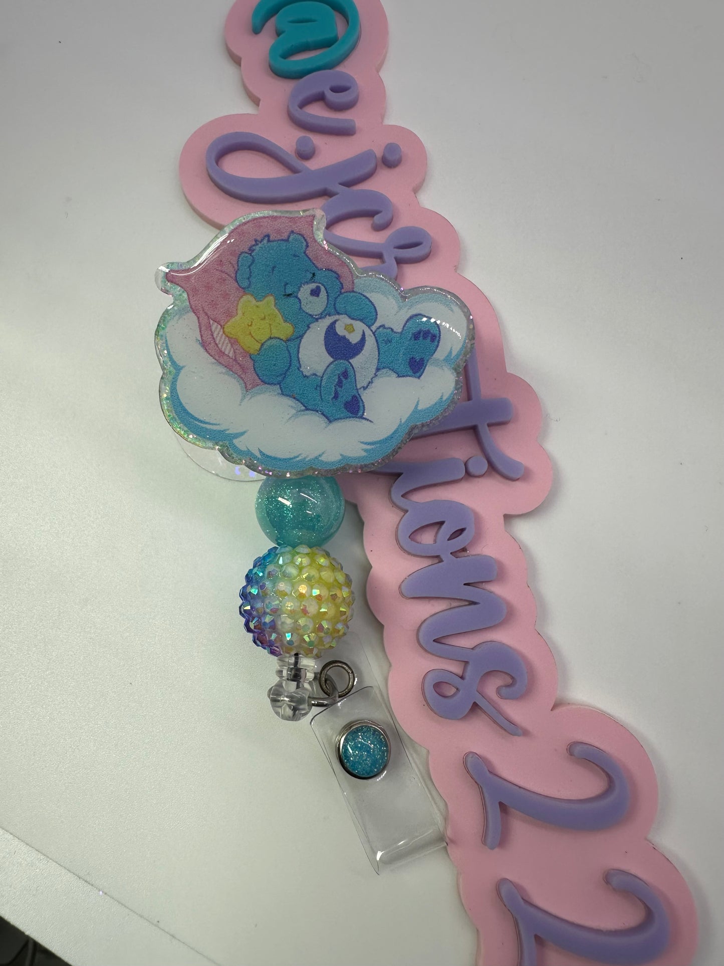 BedTime  Bear on Cloud Badge Reel