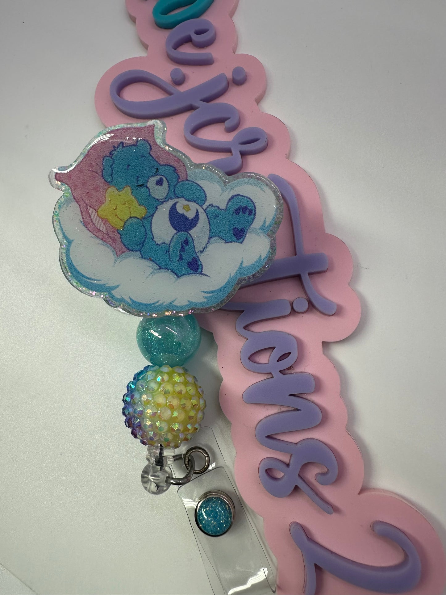 BedTime  Bear on Cloud Badge Reel