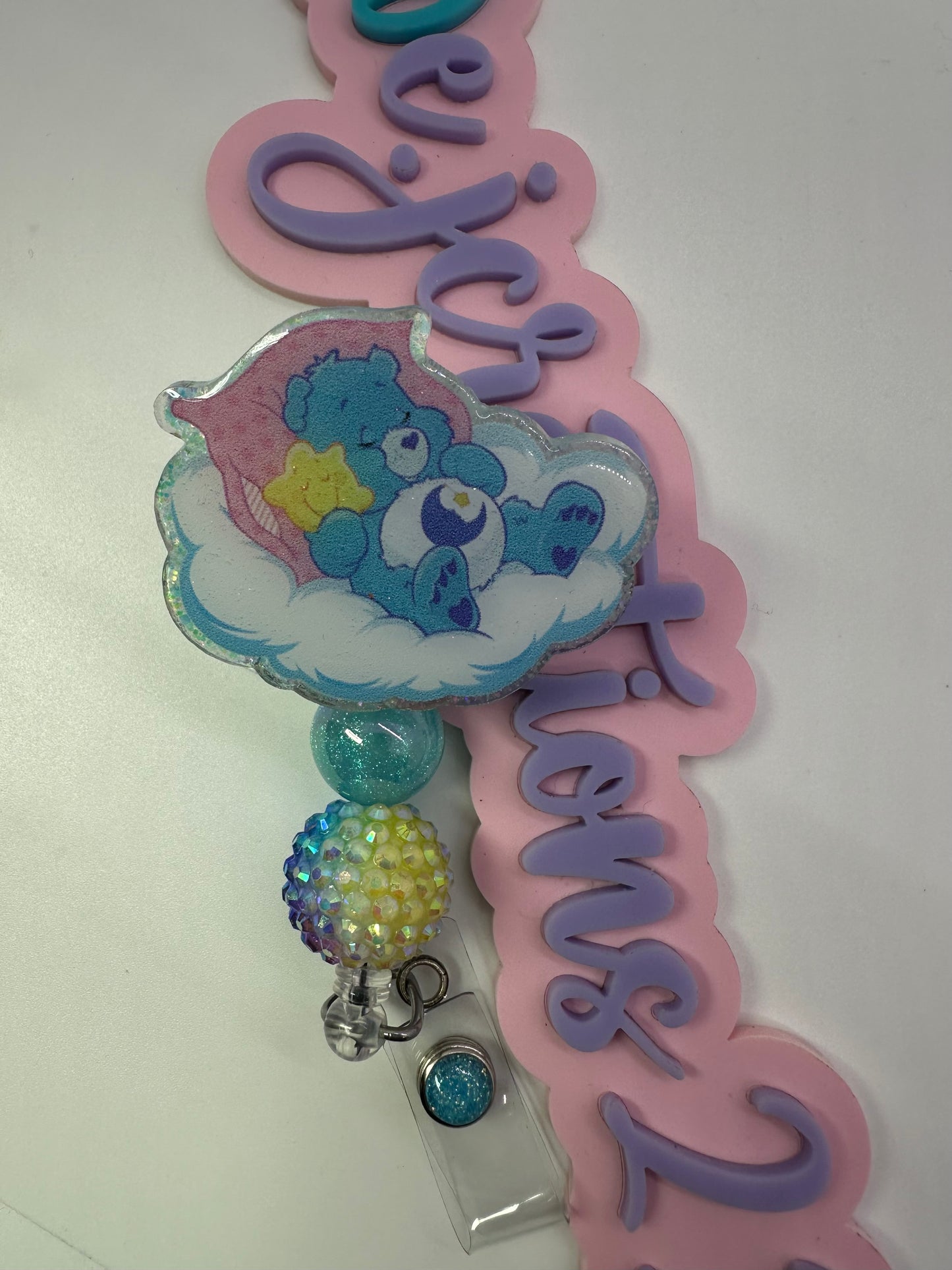 BedTime  Bear on Cloud Badge Reel