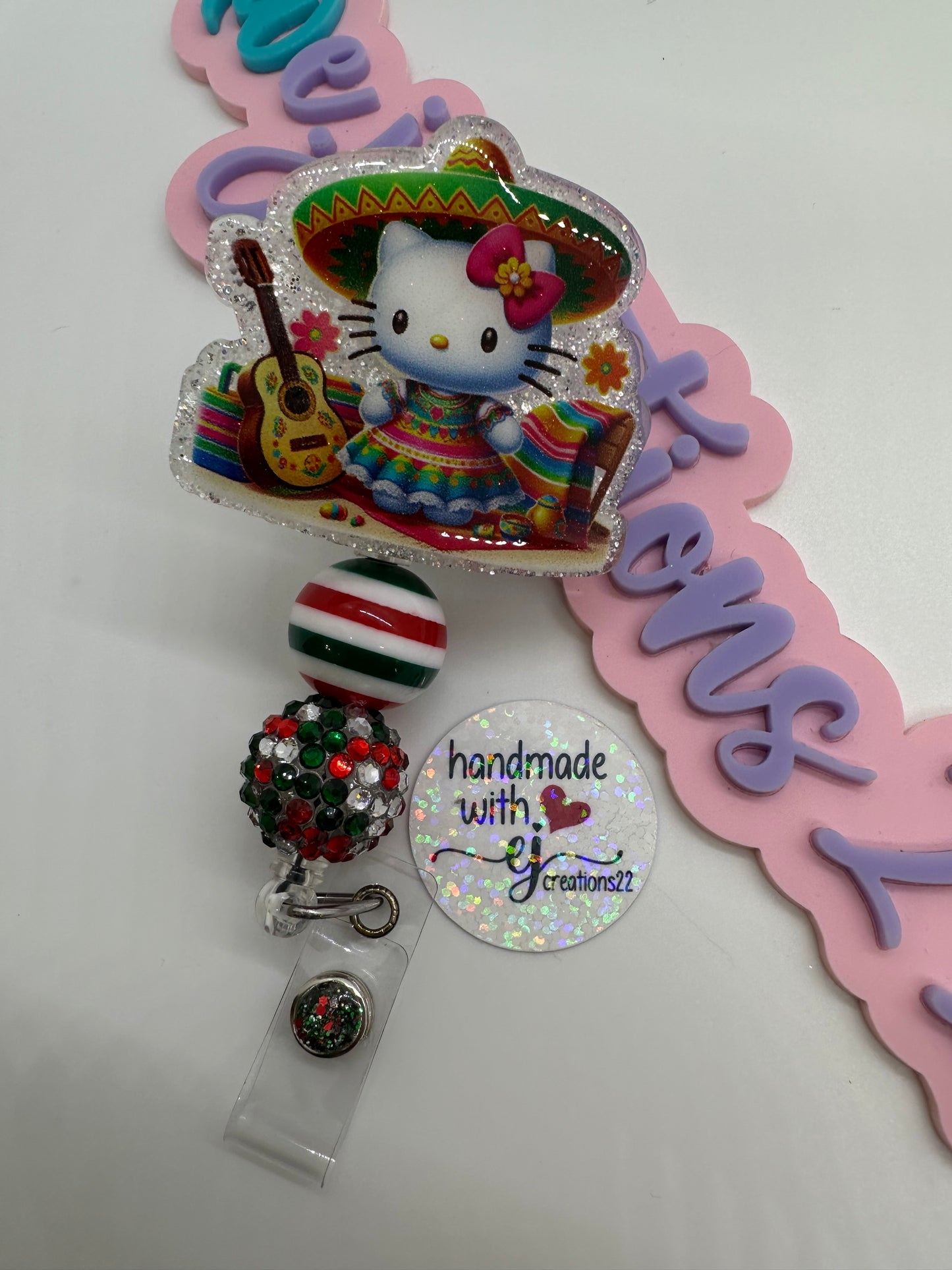 Kitty Fiesta Cinco de Mayo Badge Reel