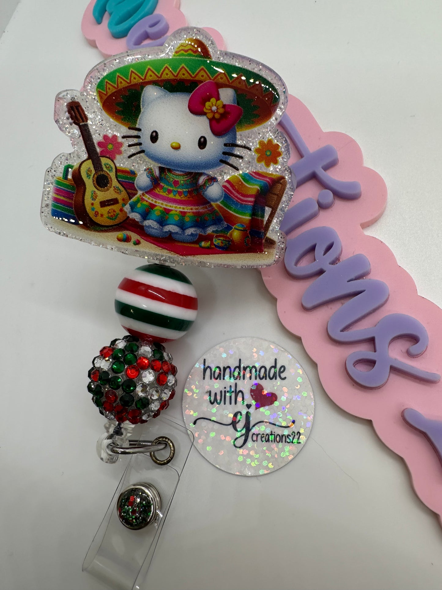 Kitty Fiesta Cinco de Mayo Badge Reel