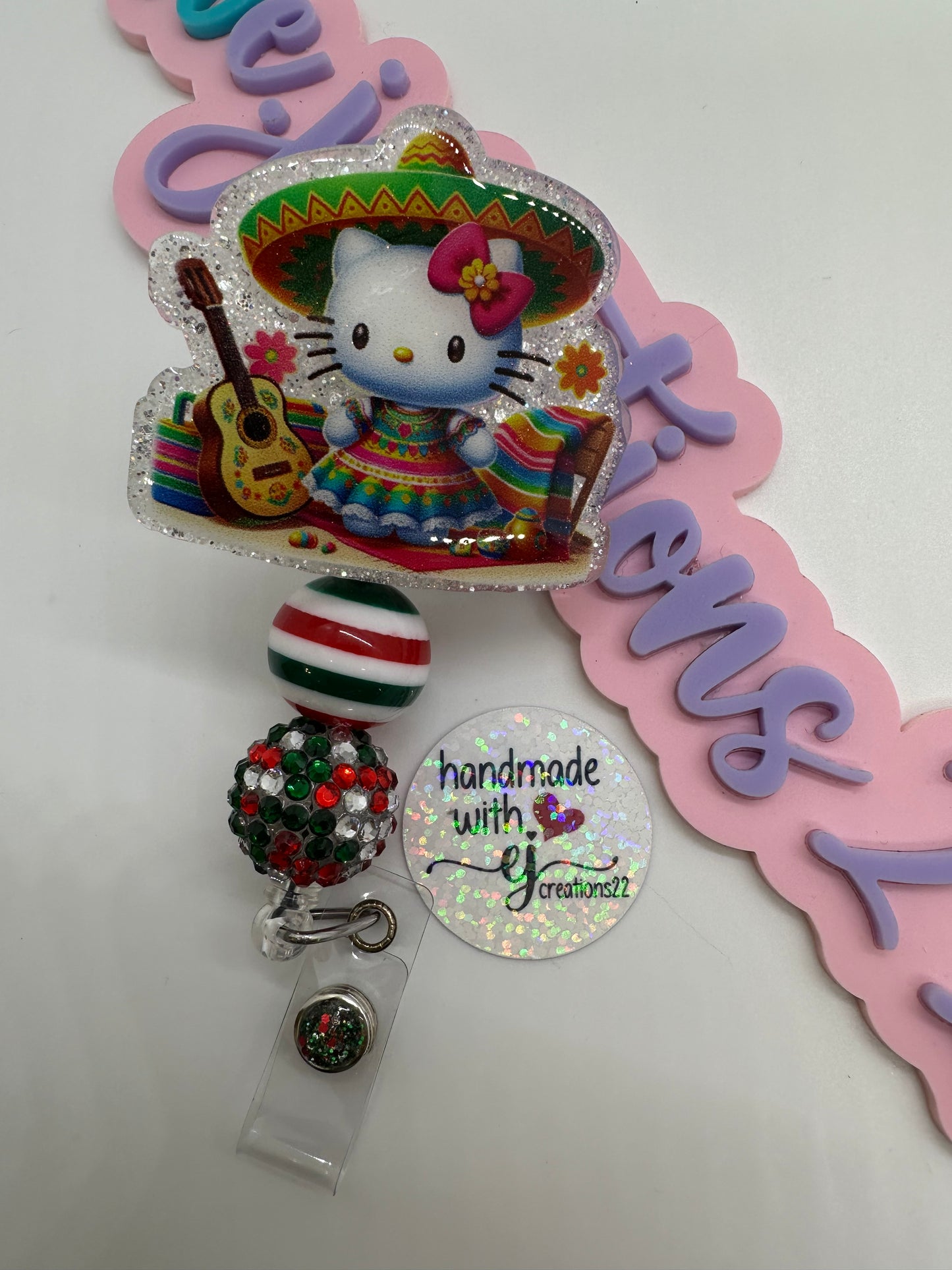 Kitty Fiesta Cinco de Mayo Badge Reel