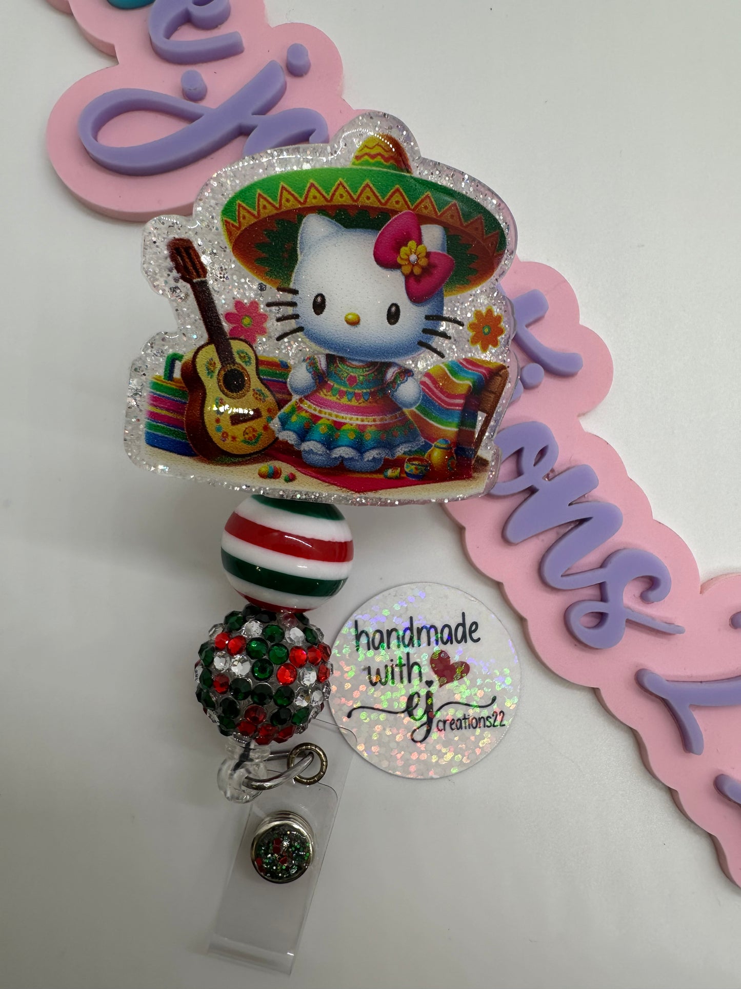 Kitty Fiesta Cinco de Mayo Badge Reel