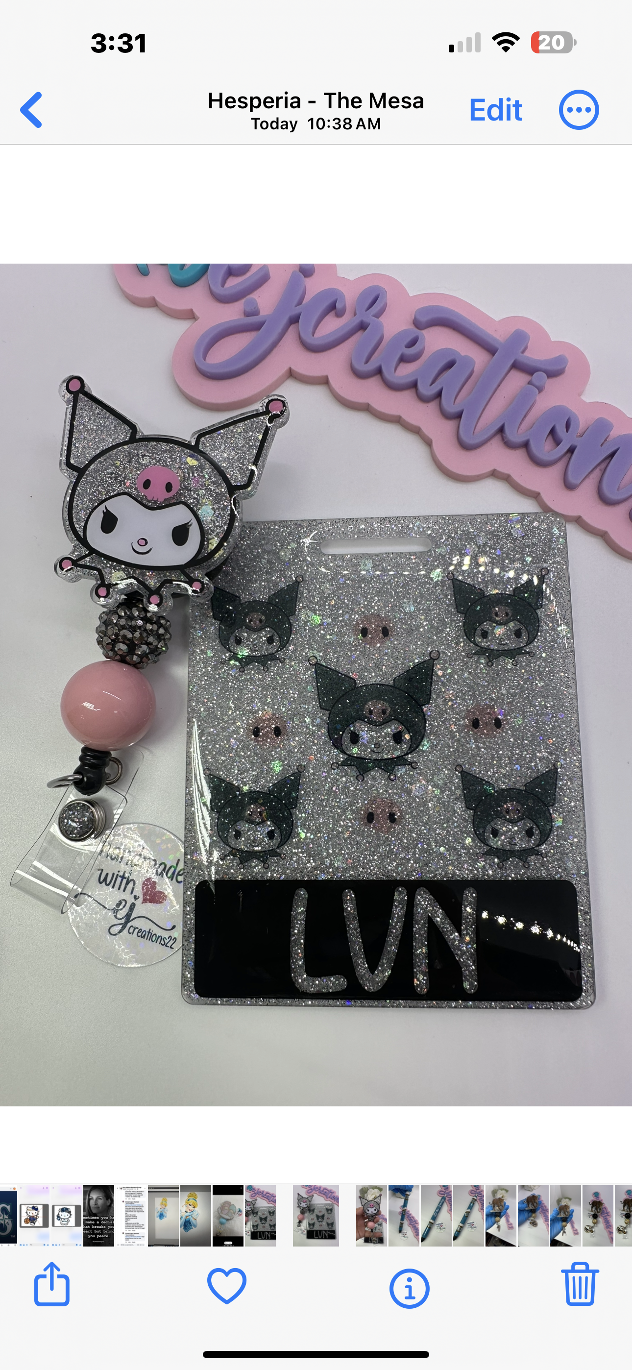 Kuromi Badge Buddy Set