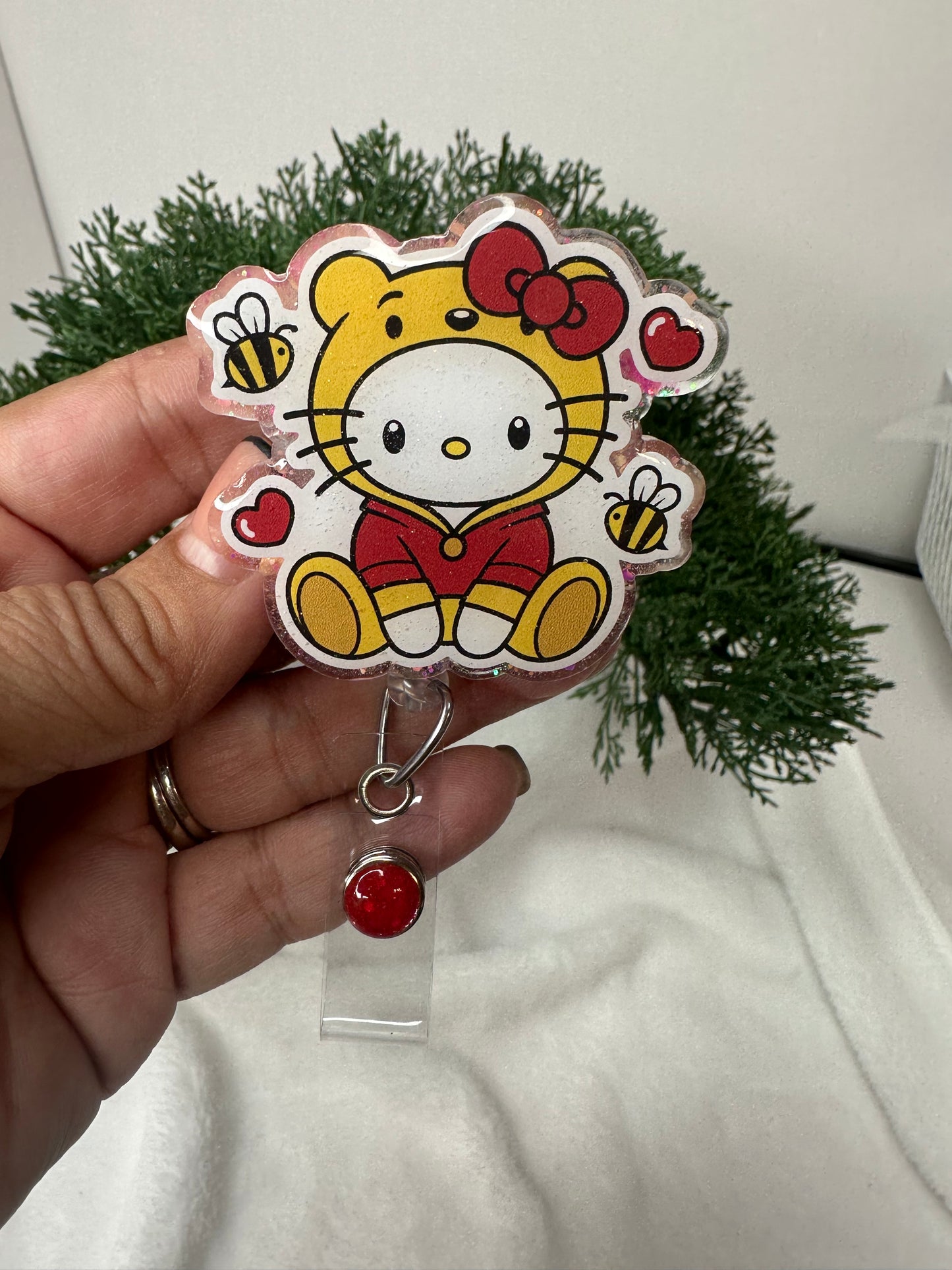 Kitty Pooh Badge Reel