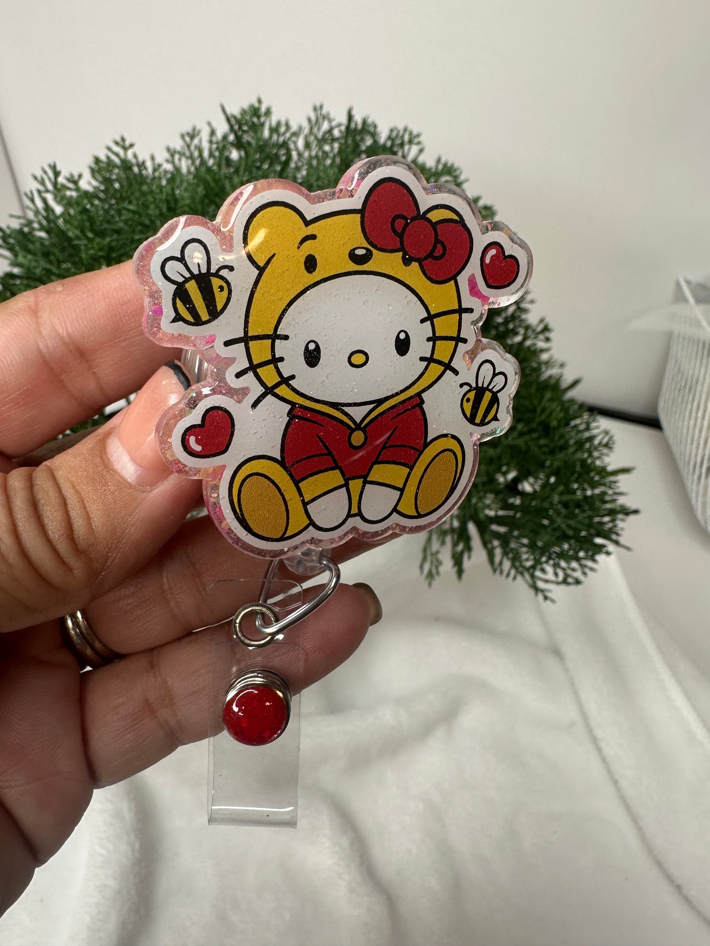 Kitty Pooh Badge Reel