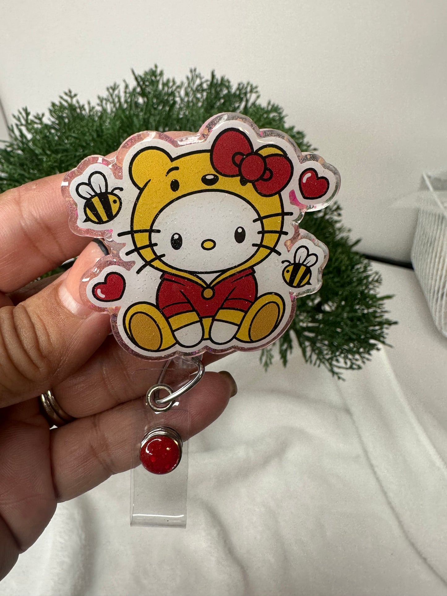 Kitty Pooh Badge Reel