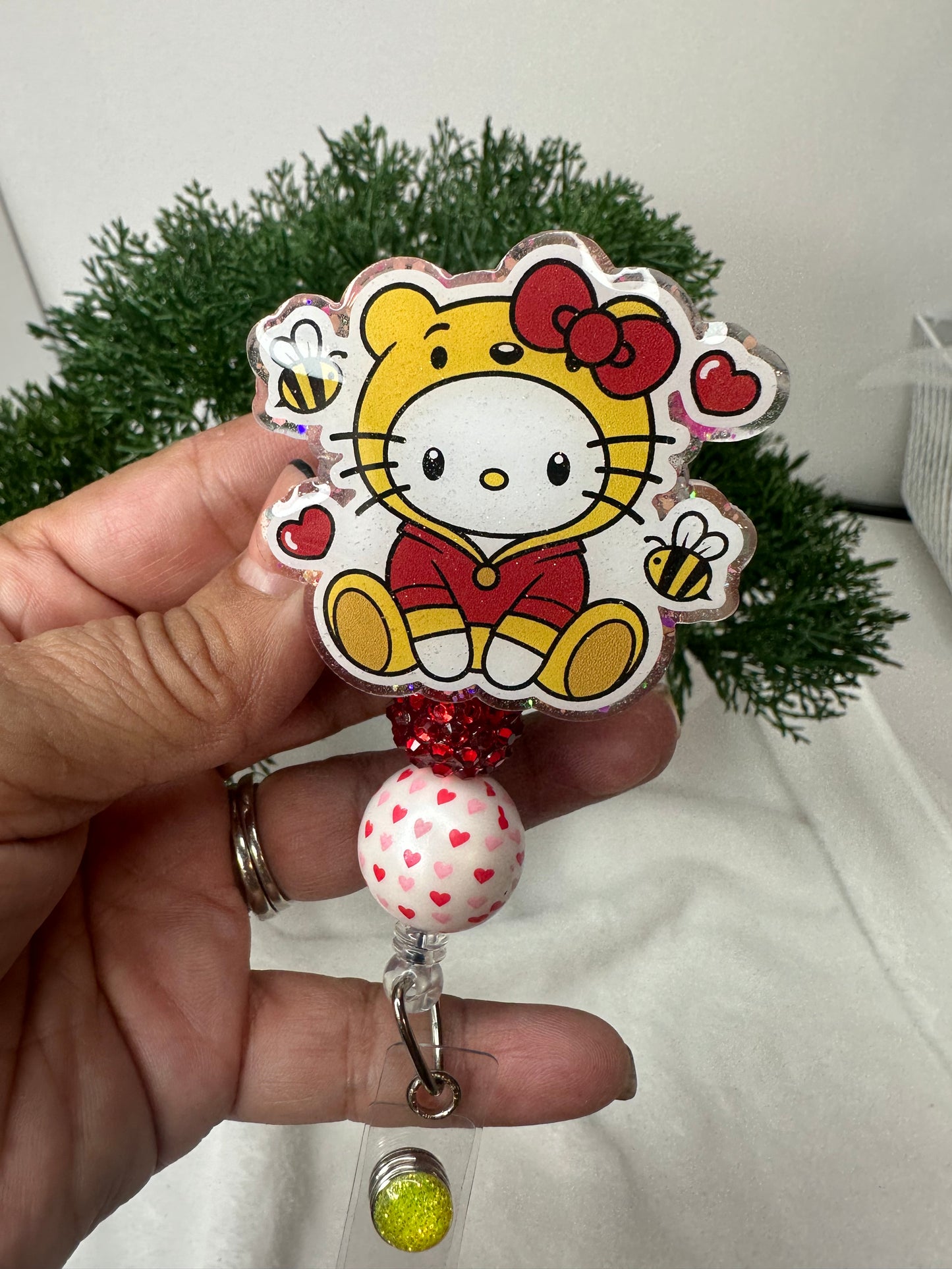 Kitty Pooh Badge Reel