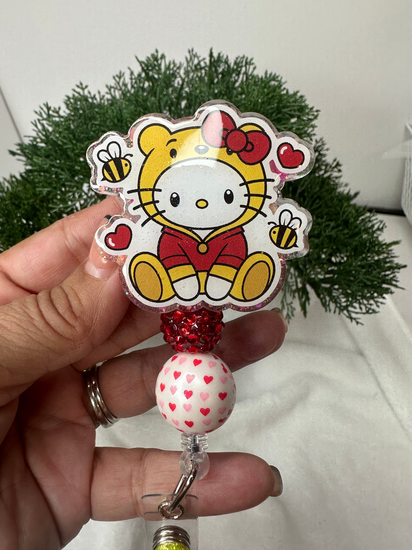 Kitty Pooh Badge Reel