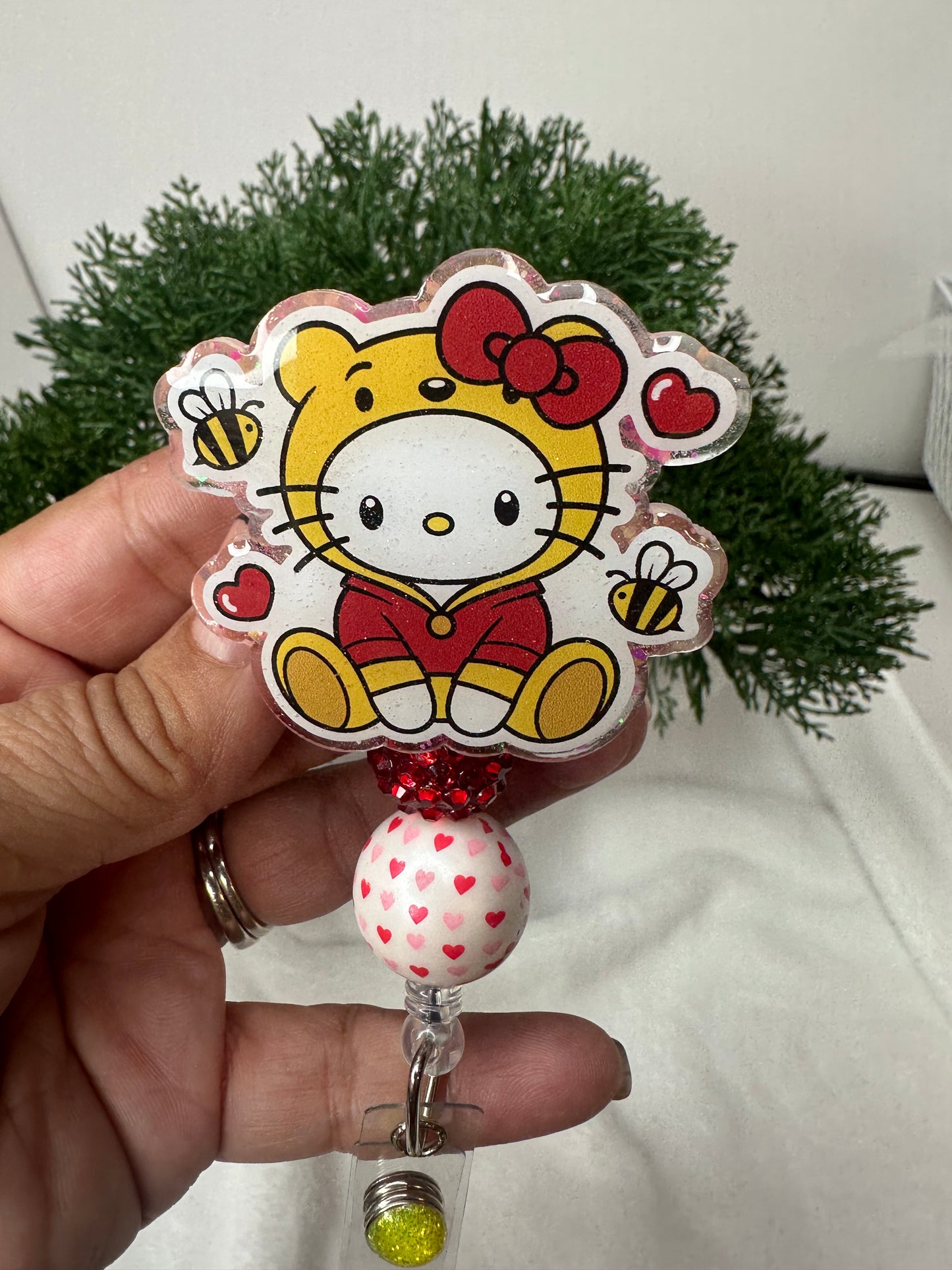 Kitty Pooh Badge Reel