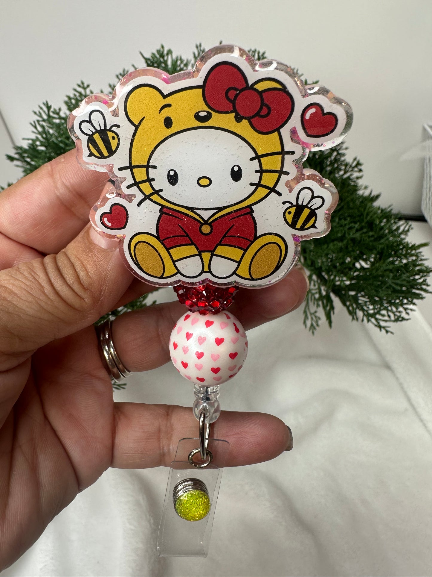 Kitty Pooh Badge Reel