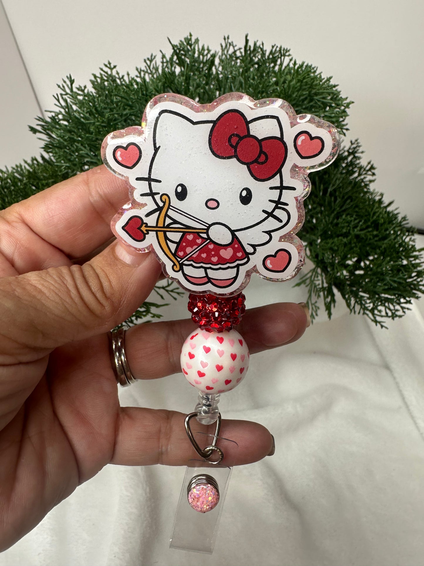 Cupid Kitty Badge Reel