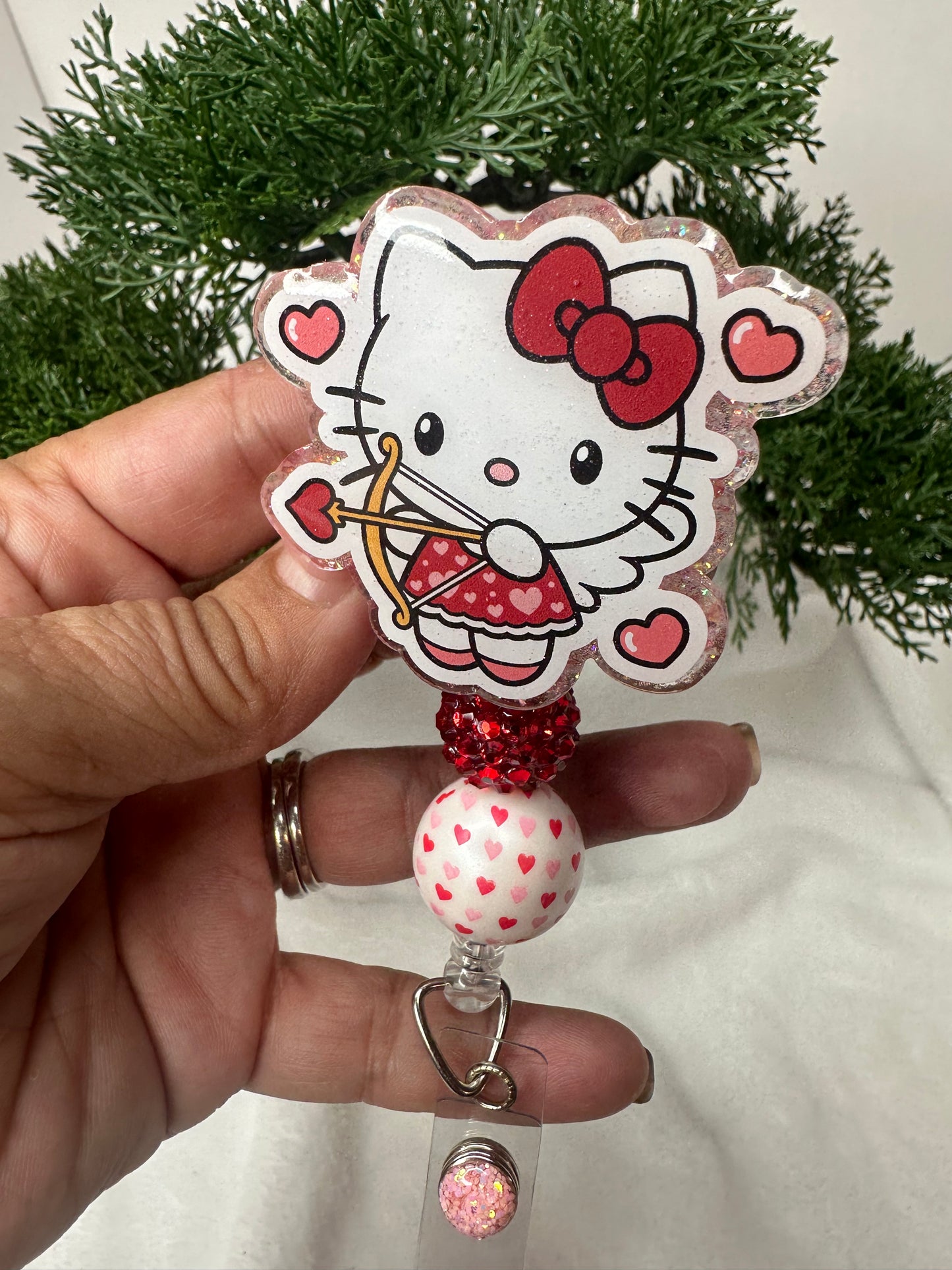 Cupid Kitty Badge Reel