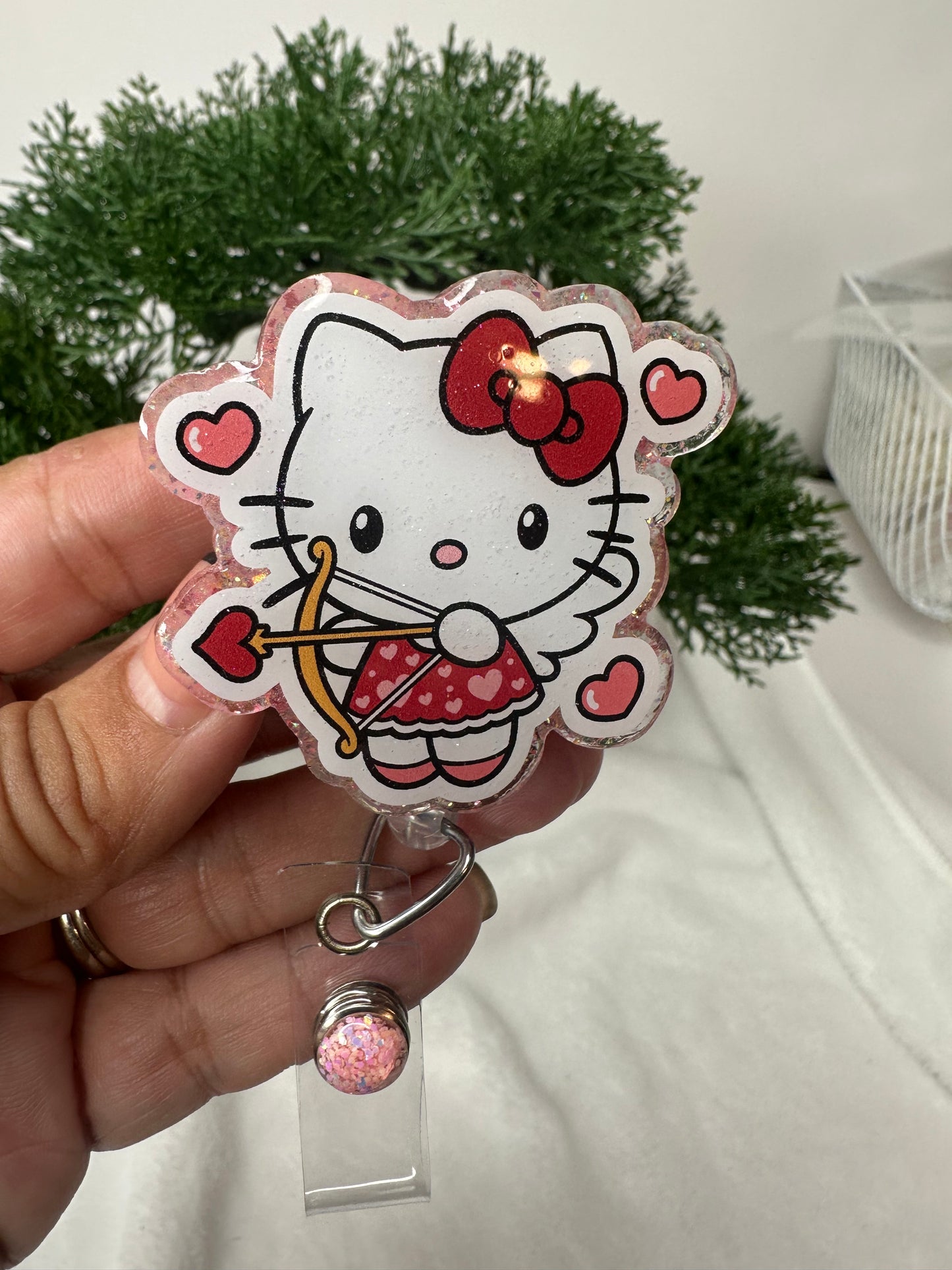 Cupid Kitty Badge Reel