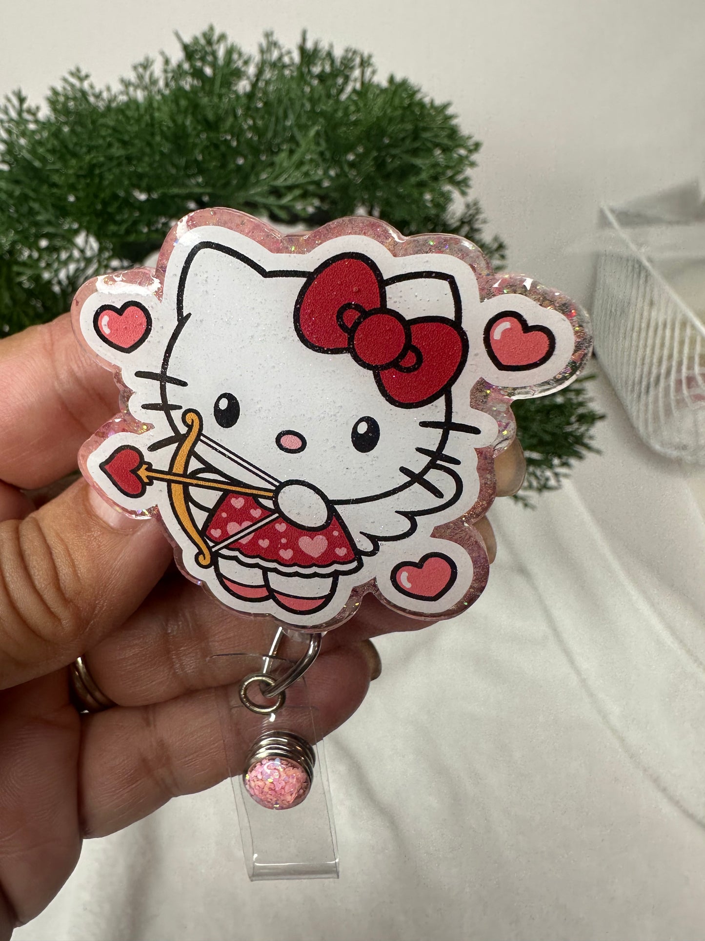 Cupid Kitty Badge Reel