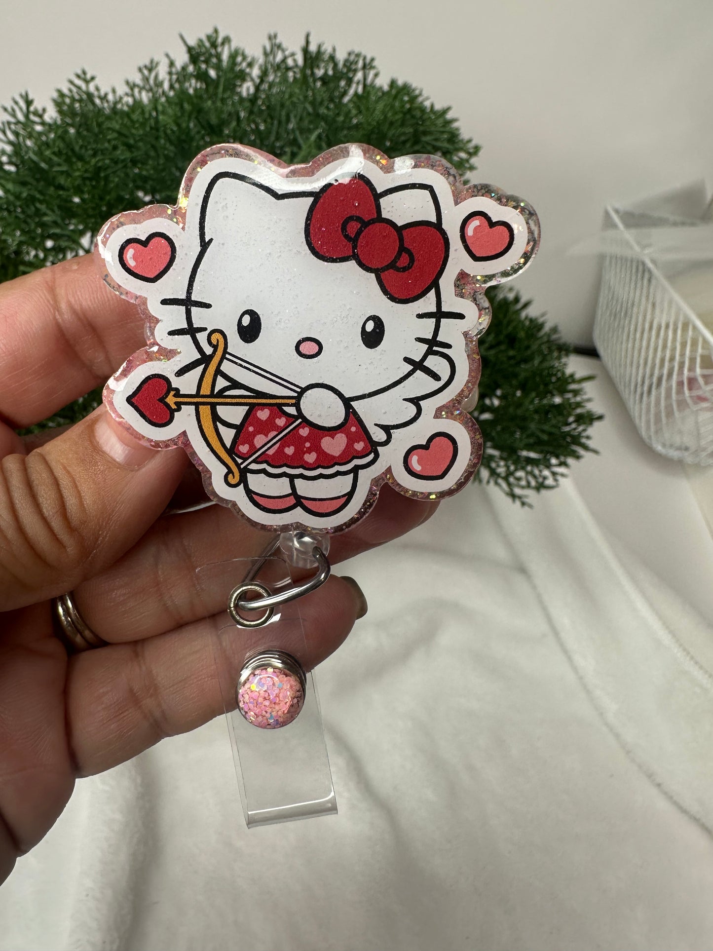 Cupid Kitty Badge Reel