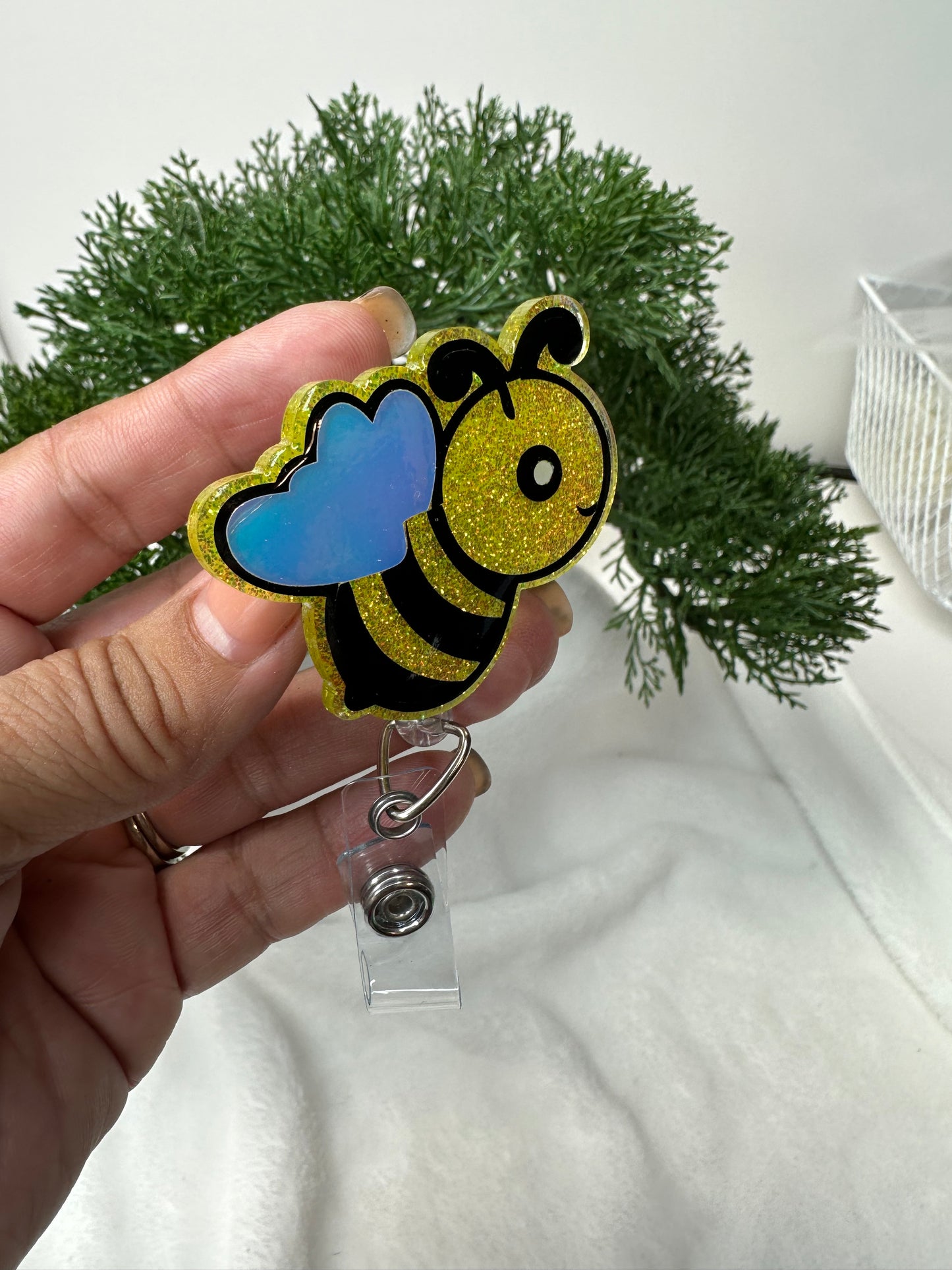 Cute Bee Badge Reel