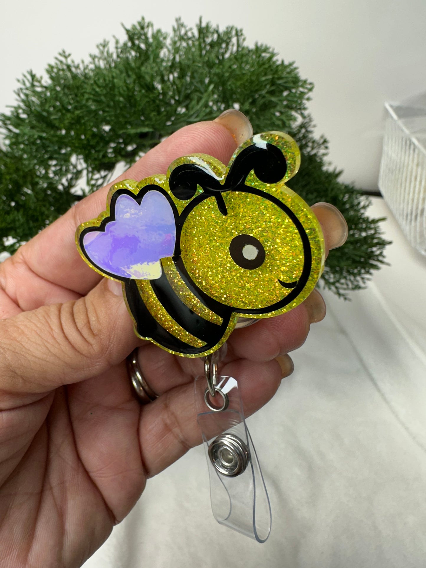 Cute Bee Badge Reel