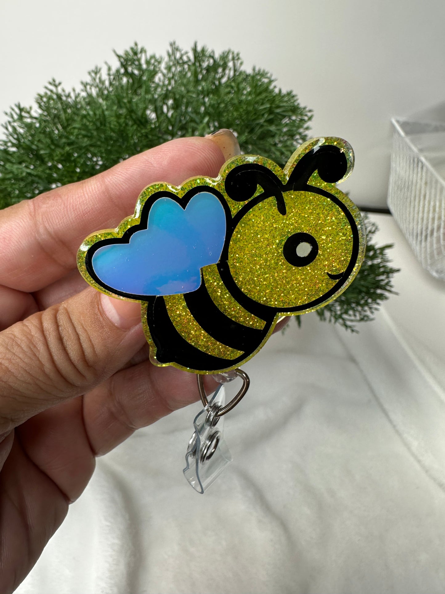 Cute Bee Badge Reel