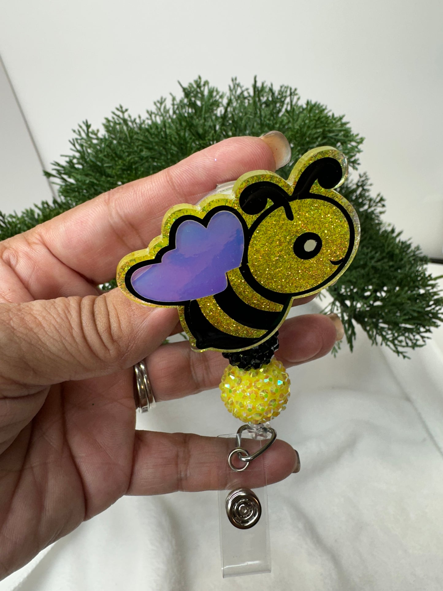 Cute Bee Badge Reel