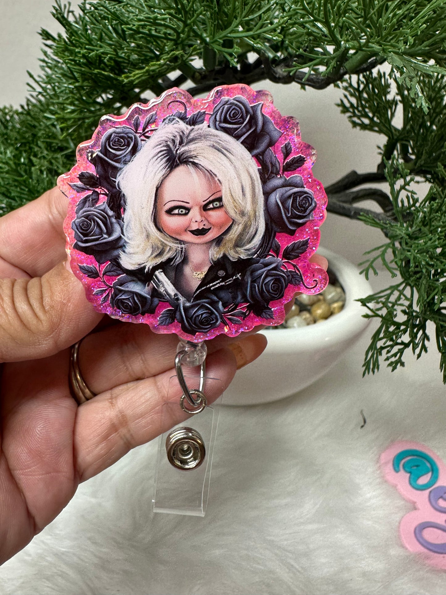 Tiffany Bride of Chucky Badge Reel