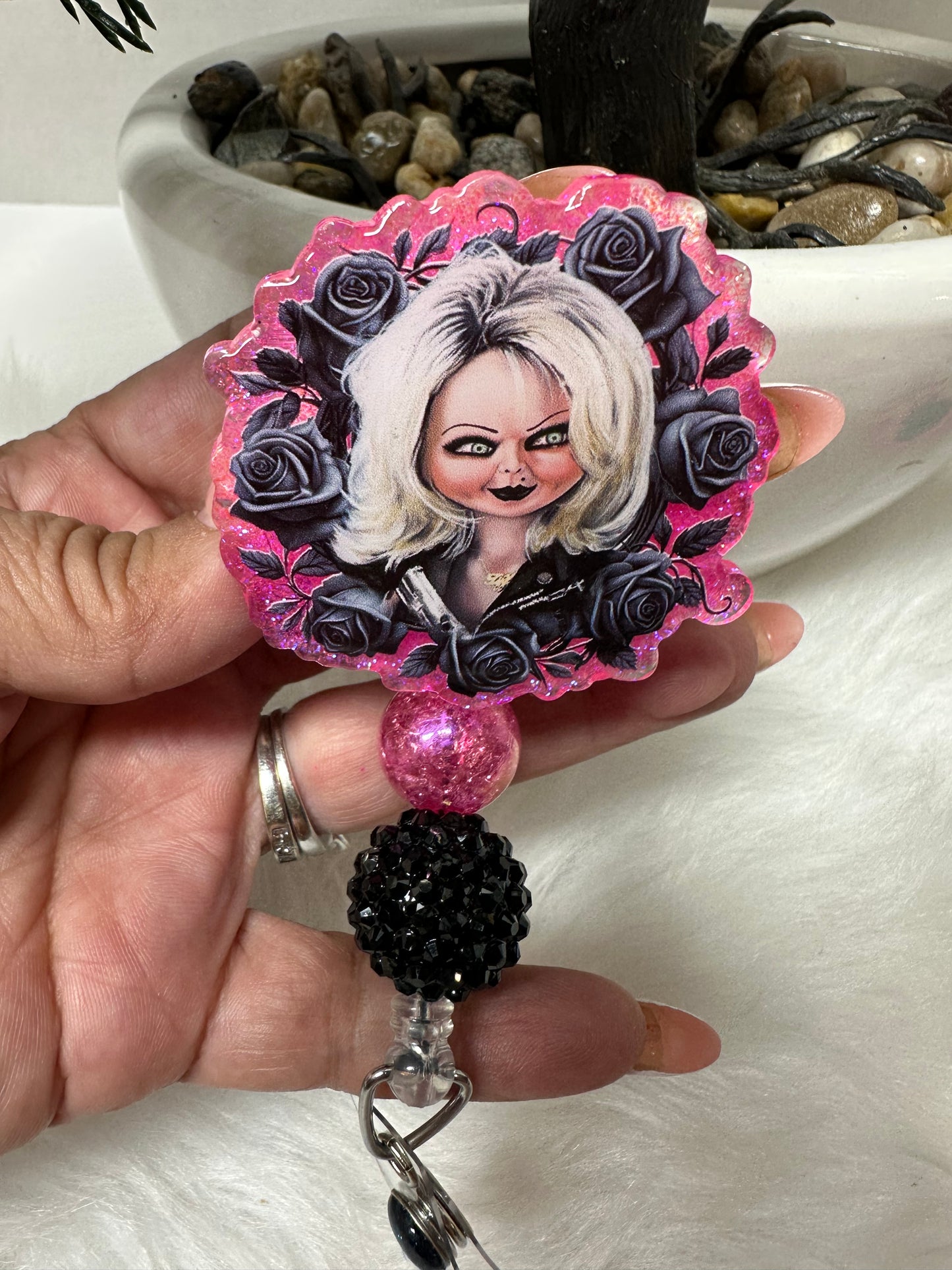Tiffany Bride of Chucky Badge Reel