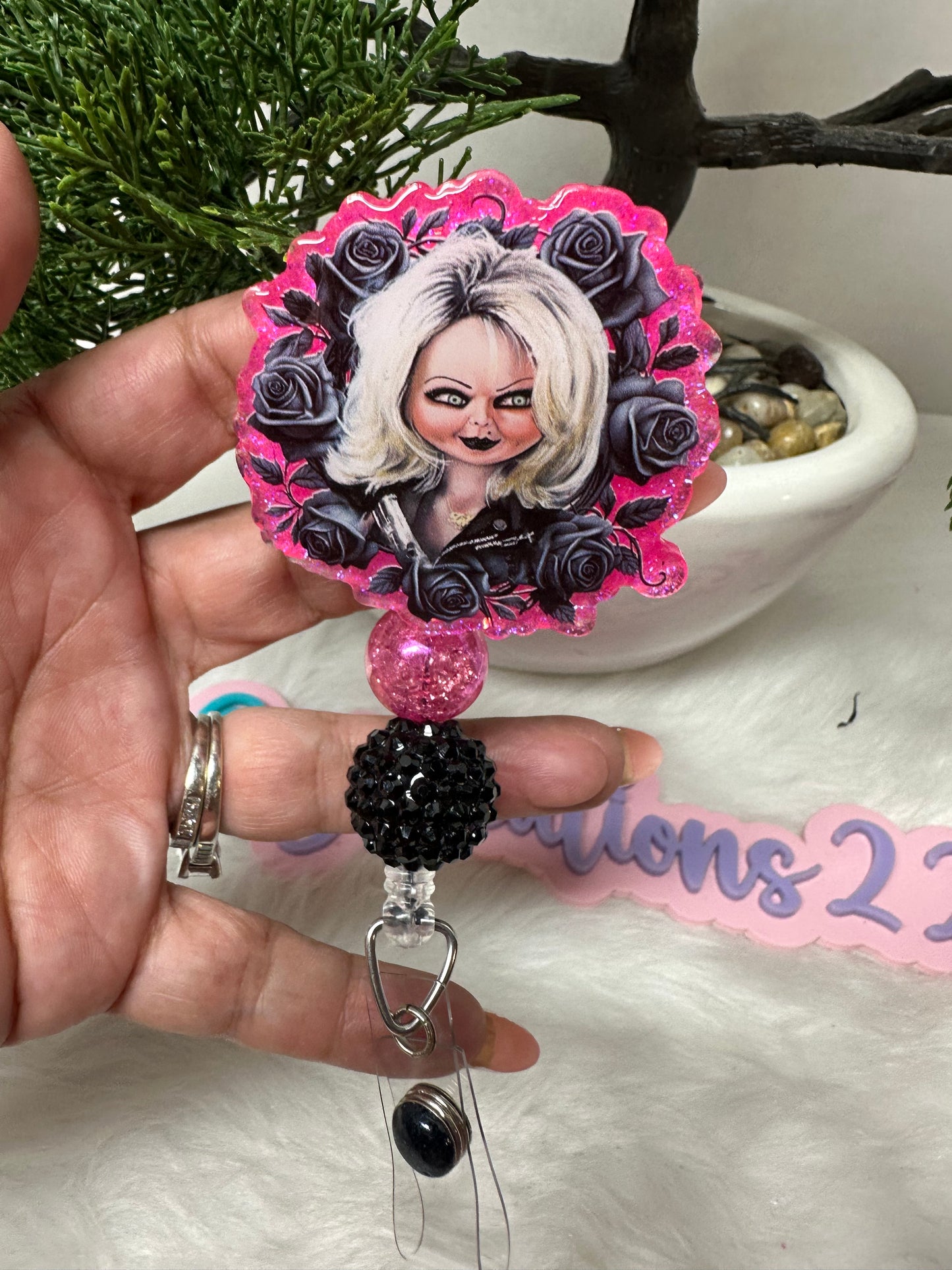 Tiffany Bride of Chucky Badge Reel