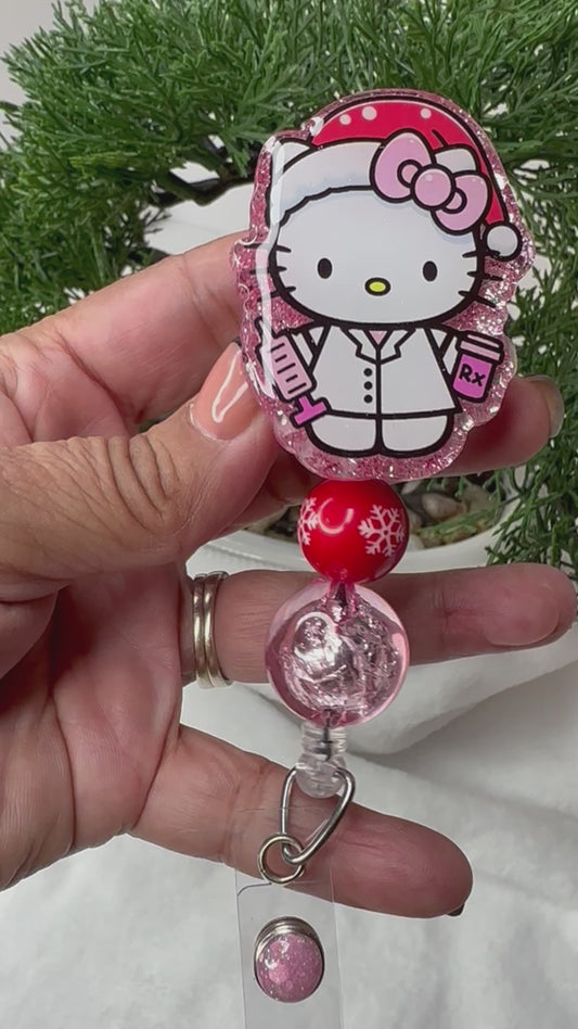 Santa HK Pharmacy Tech Badge Reel