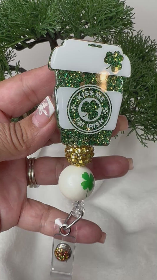 Kiss Me I’m Irish Badge Reel