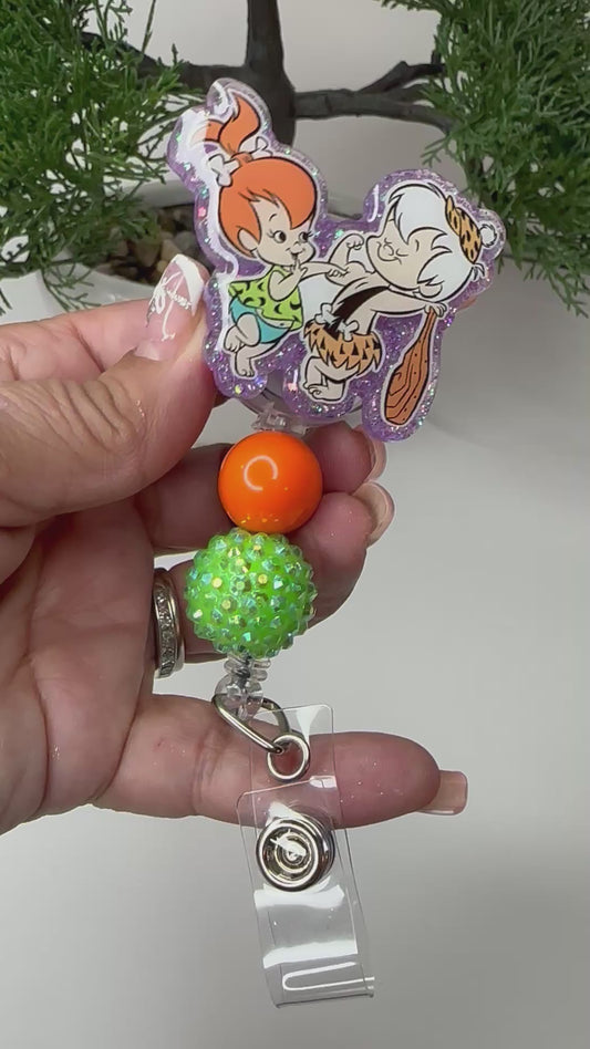 Pebbles and Bam Bam Badge Reel
