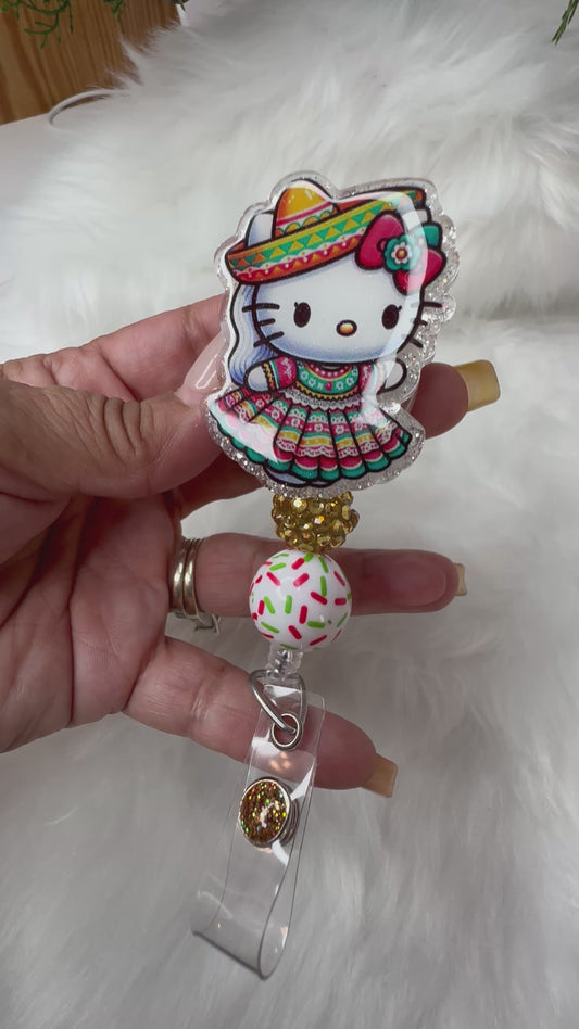 Kitty Cinco de Mayo Badge Reel