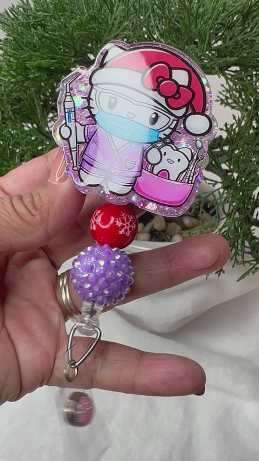 Santa HK Dental Assistant Badge Reel