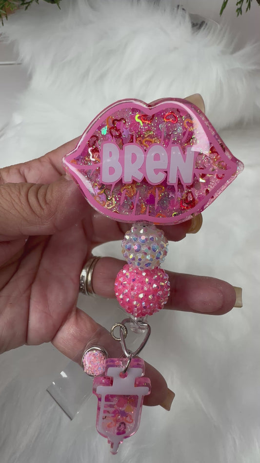 Personalized Lip Filler Badge Reel
