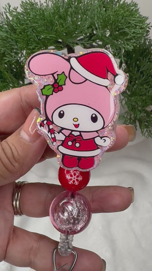 Santa Kawaii My Melody Badge Reel