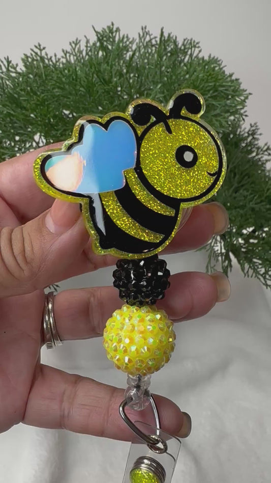 Cute Bee Badge Reel