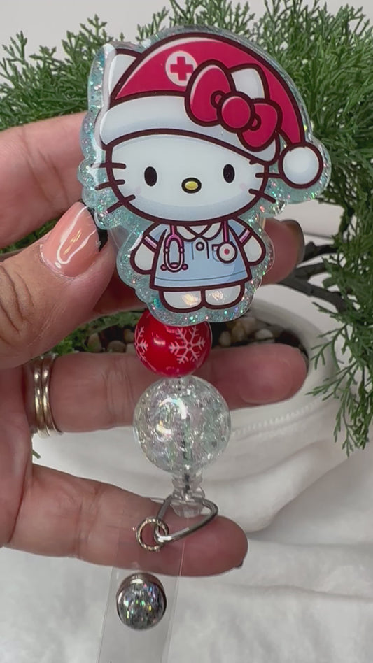 Santa HK Nurse Badge Reel