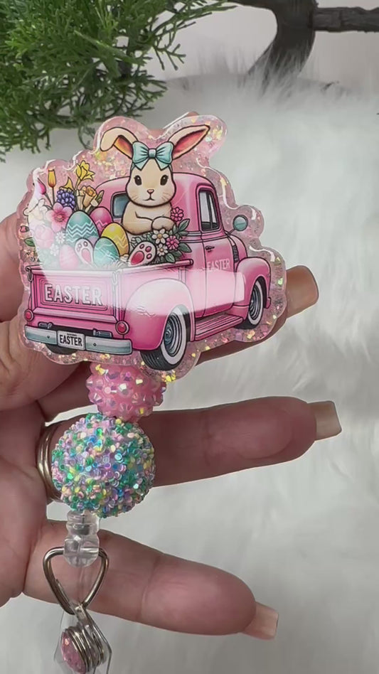 Easter Truck Badge Reel