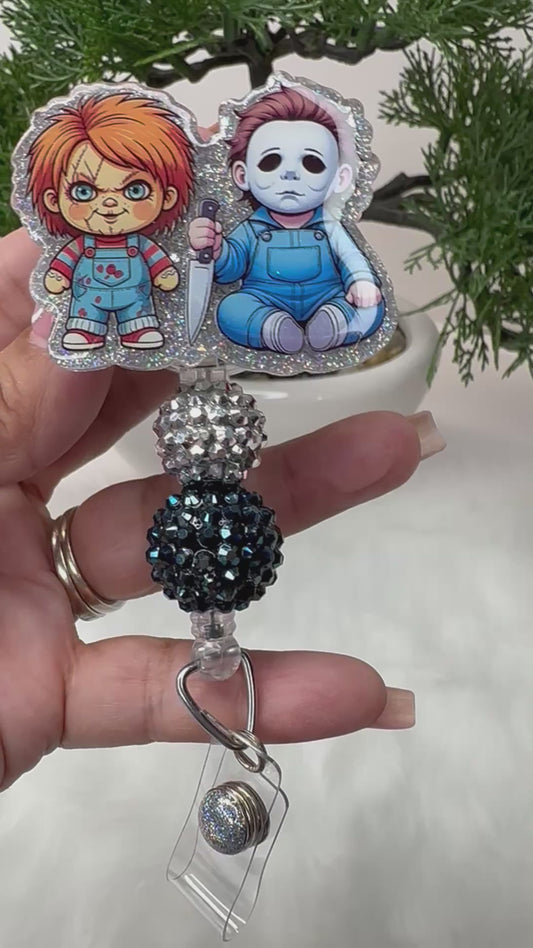 Chucky and Myers Badge Reel