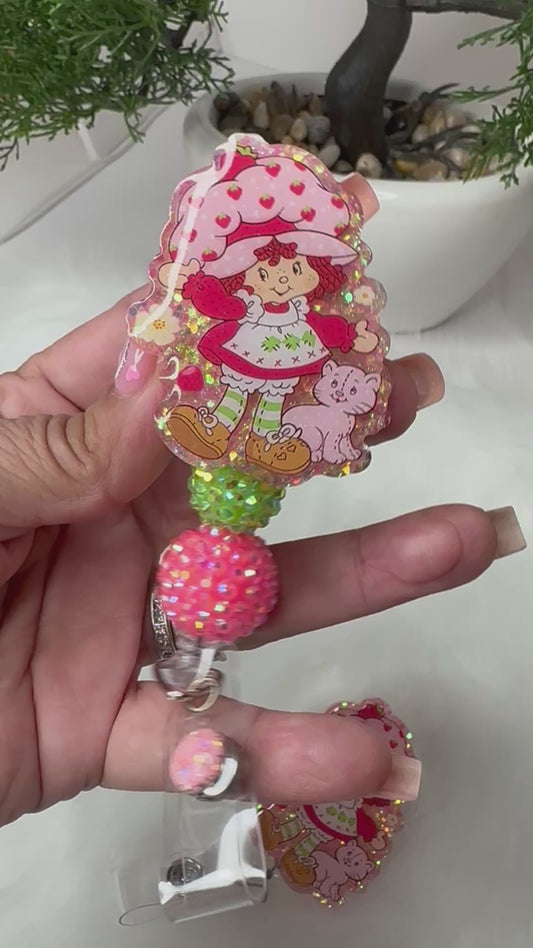 Strawberry Girl Badge Reel